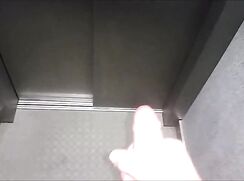 [ABX][3][526] - Cum and jerk in elevator in public