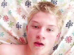 Blond Twink Cum Fountain