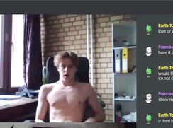 Sexy Hot boy jerking on cam