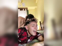 Two twins Latino Sex Rough Bed No Cum Boys Porn