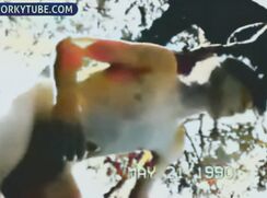 GBT Vintage - A Naked Tattoo Chap at the River Gay Porn - AI Enhanced