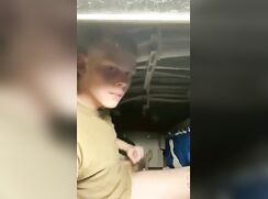 Navy Boy shoots his load in his cot boys porn