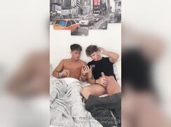 Ukrainian twink finds his friend jerking off and joins him boys porn