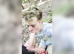 18yo Sucks BFs Cock Outdoors Boys Porn