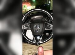 Car wank - messy!