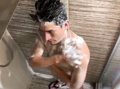 First boy go to the shower twink porn