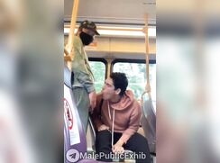 Blowjob in train