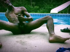 [Black cock] [253] Secret Skinny Dipping leads to hot cumshot!
