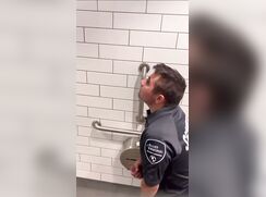 caught security in the AirPort stalls