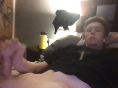 caressing his supple,