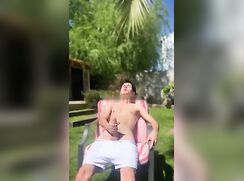 backyard jerking twink