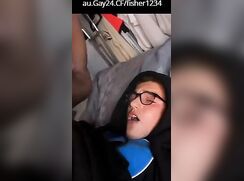 Aussie pours himself with a fountain of sperm