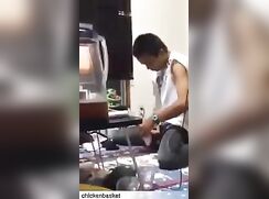 japanese boy cum in front of friends 3