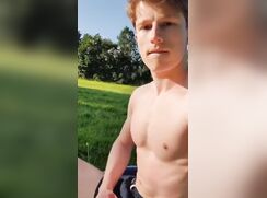 Teen boy shoots in park