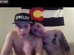 College two twinks show and blowjobs on webcam