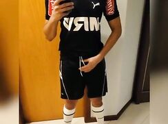 Soccer Boy Horny Cum