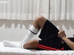 Boy Wank In Soccer Shorts n Socks