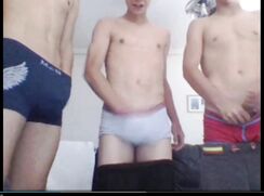 3 friends on cam showing