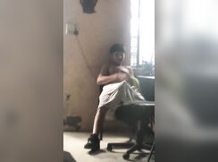 Punching his giant dick boys porn