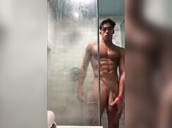 Muscle Shower Hunk Twink Jerking Off Cum Handjob Amateur Boys Porn