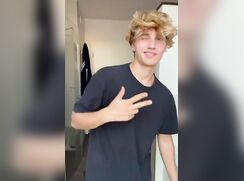 Gray; Blond Cutie with long dong wanks