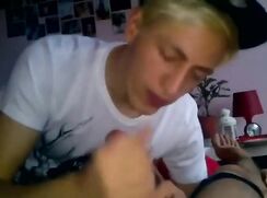 KTB - Blonde Twink First time Sucking Cock
