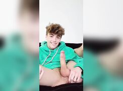Blond Twink Suck His Own Cock Amateur Gay Oral Solo