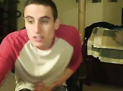 twink with nice asshole wanks and cums on cam boys porn