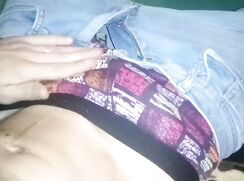 teen wanks precum cum closeup on cam