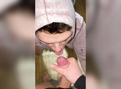 guy from Manchester (UK) sucks daddy's cock