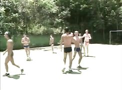 Competition in football on stripping boys porn