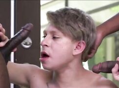 Blonde Slut Twinks Takes 2 BBC Safe Sex Gay Porn