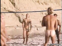 naked volleyball