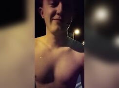 Nightime street wank naked twink gay boys porn