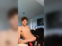 Handsome Teen Twink Self-Facial