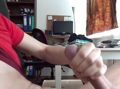 skinny twink shoots big load cum