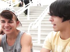 2 sexy twinks hookup fuck in public restroom boys porn