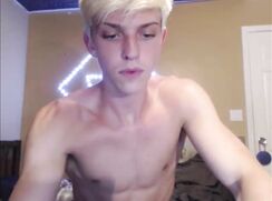 {ALV} Blonde cam streamer shows off for his fans twink porn