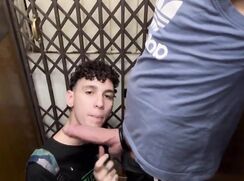 sucked a big dick in the elevator boys porn