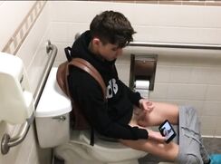 Jerking In Public Toilet  BN
