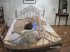 IPCams Voyeur house twink wanking in bed