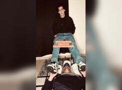 young king gets his feet licked