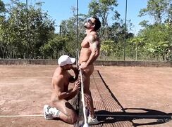 Tennis Game Gets Wild