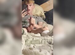White Socks Teen Jerk & Cum