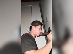 gloryhole gay porn bj in the public toilet