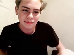 GBT Hot Tattoo Blond Camboy Wamks and Cums - AI Enhanced