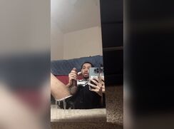 [Twit] [455] Slow motion nut with dried cum already on the mirror
