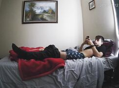 Twinks private time in the bedroom caught on cam porn