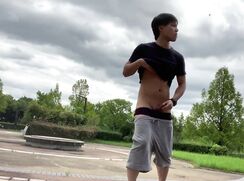 japanese boy endlicheri0929 wanking public outside 13