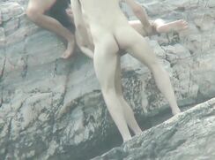 Naked guys bare fucking at the beach!